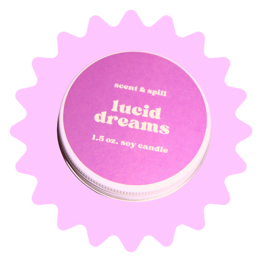 lucid dreams - mini candle tin