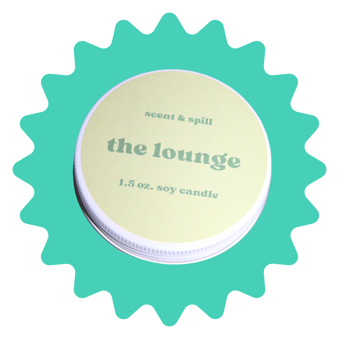 the lounge - mini candle tin