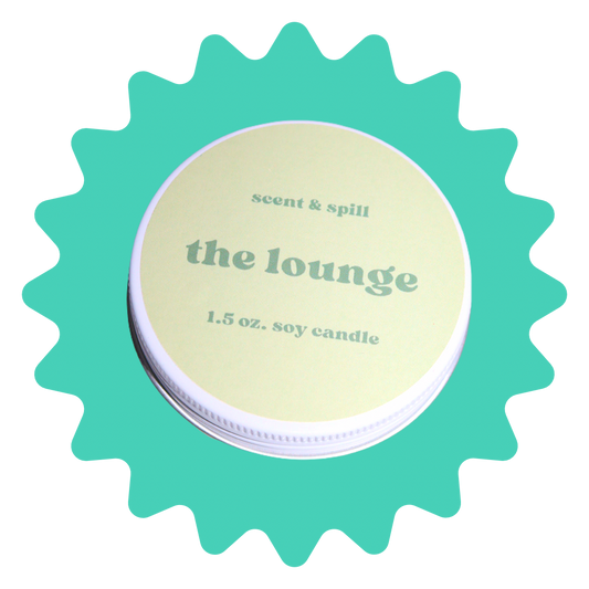 the lounge - mini candle tin