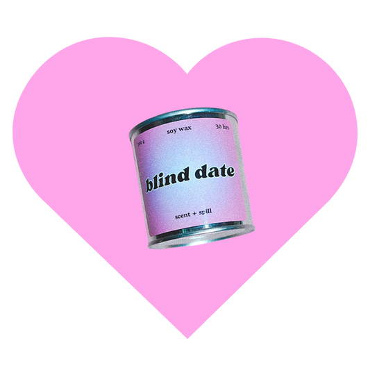 blind date - paint can candle