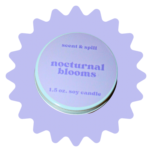 nocturnal blooms - mini candle tin