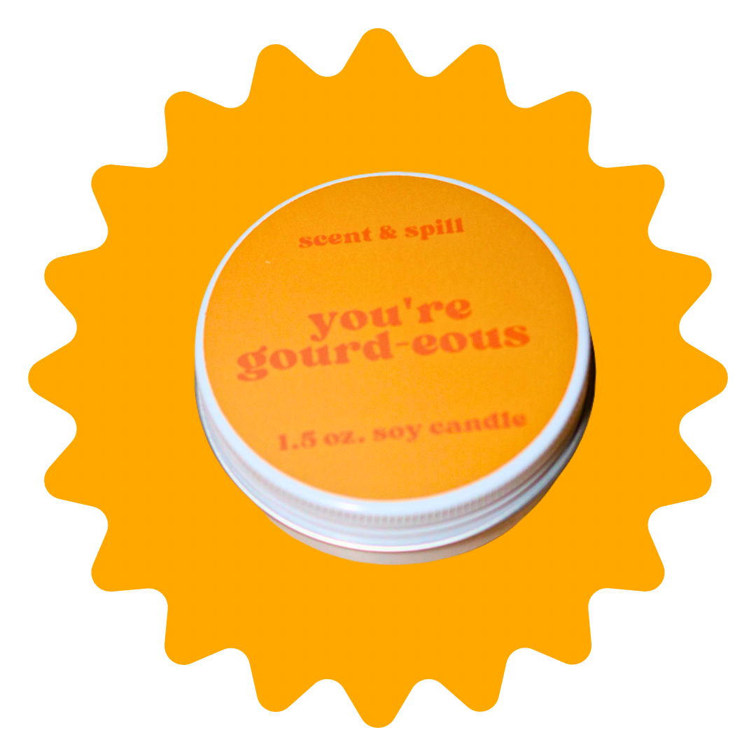 you’re gourd-eous - mini candle tin