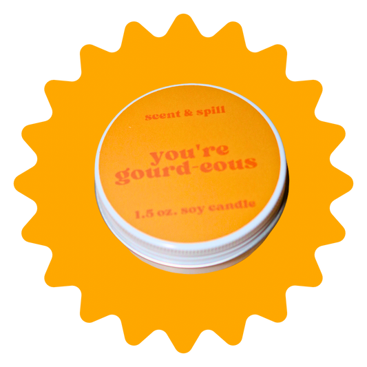 you’re gourd-eous - mini candle tin