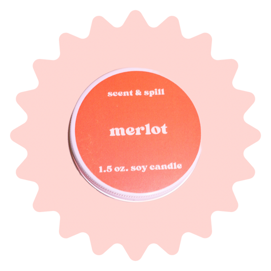 merlot - mini candle tin