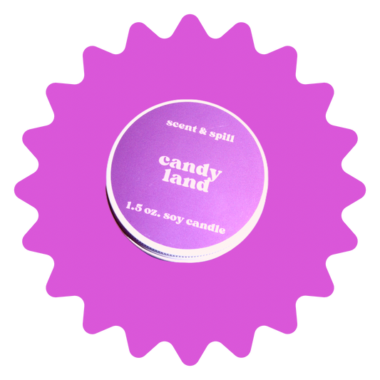 candy land - mini candle tin