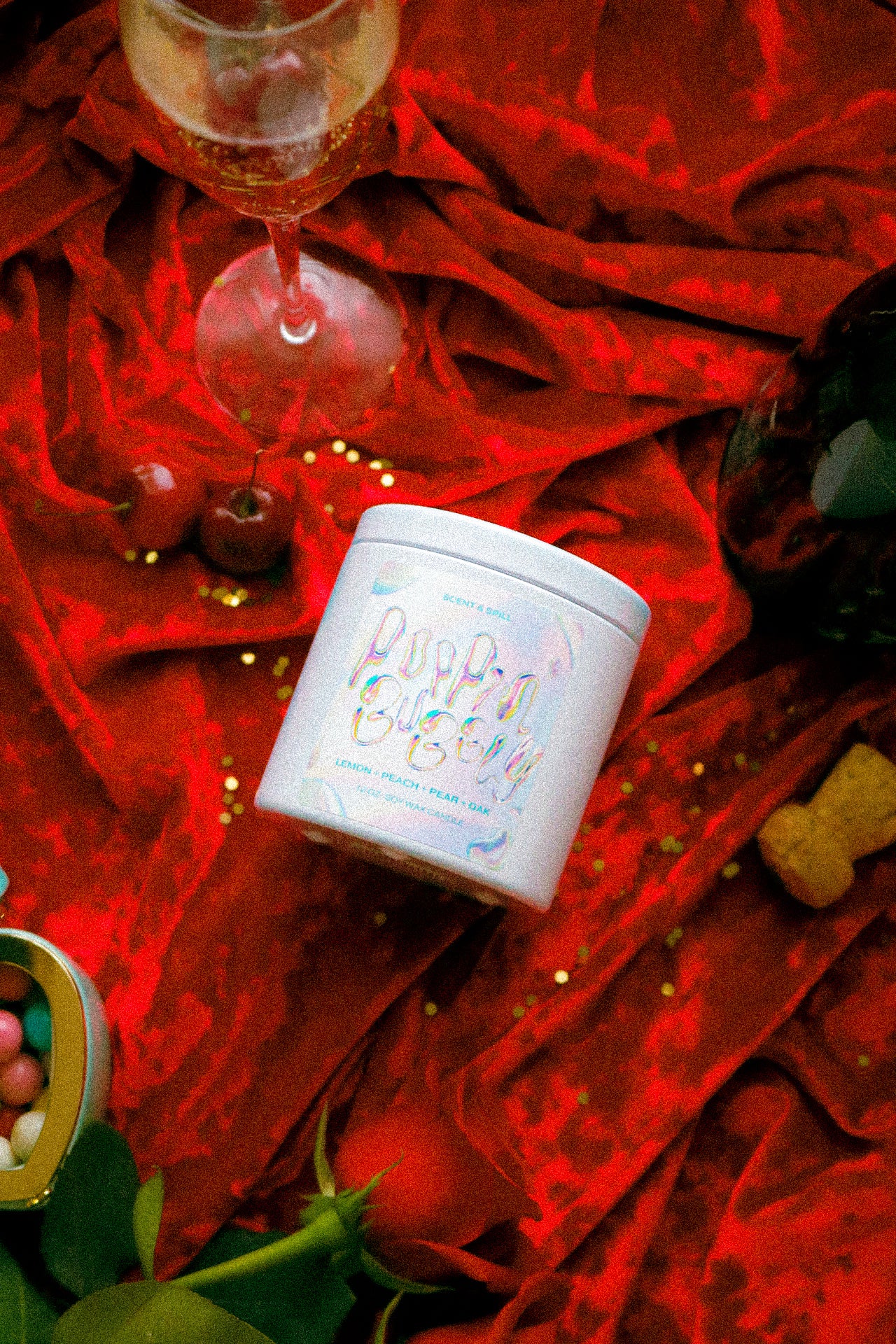 poppin' bubbly - candle jar